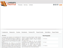 Tablet Screenshot of parquetsosona.com
